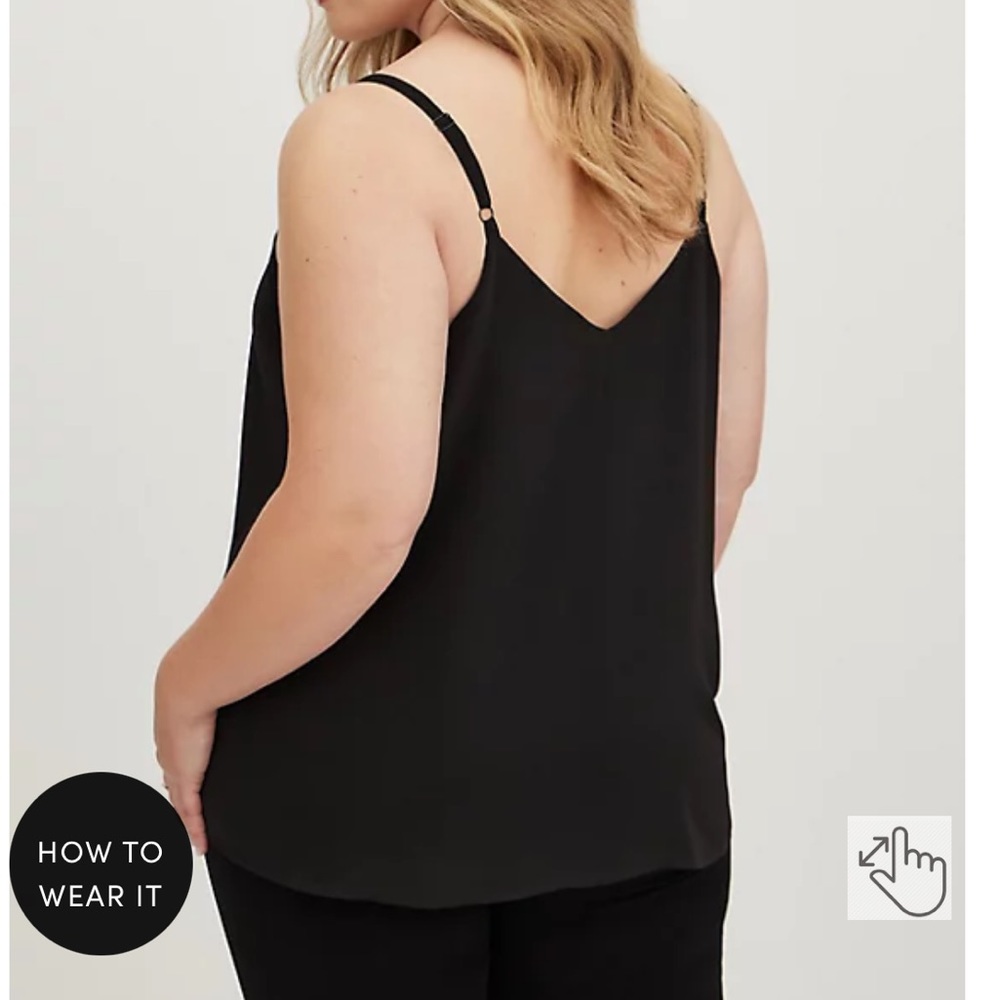 SOPHIE SWING CAMI - CHIFFON BLACK
